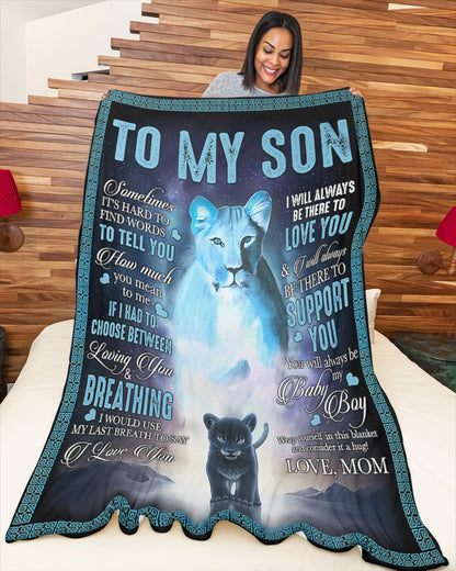 Special Gift For Your Son Blanket - From Mom (SKUB06-84) FULL
