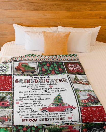 BLANKET FOR GRANDDAUGHTER – COMFORT & WARMTH GIFT Sherpa Fleece Blanket NTTD00 (SKUB-CHRISTMAS5)