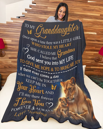 Special Gift For Your Granddaughter Blanket - From Grandma08