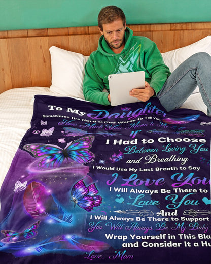 Special Gift For Your Daughter Blanket - From Mom - TLEE00 (SKUB-TLEE)