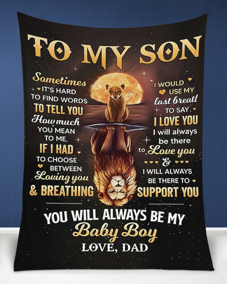 Special Gift For Your Son Blanket - From Dad07