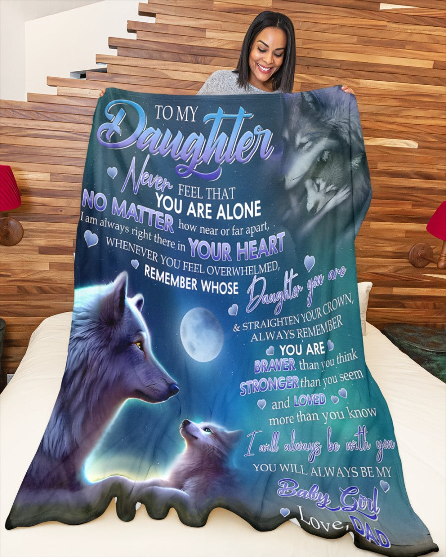 Special Gift For Your Daughter Blanket - From Dad (SKUB12-62)