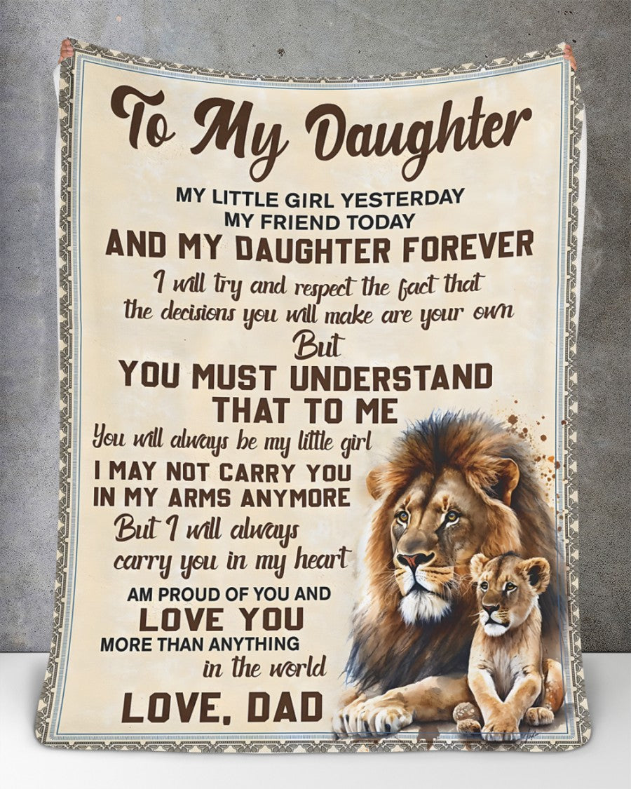 Special Gift For Your Daughter Blanket - From Dad (SKUB11-162)