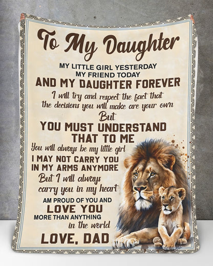 Special Gift For Your Daughter Blanket - From Dad (SKUB11-162)