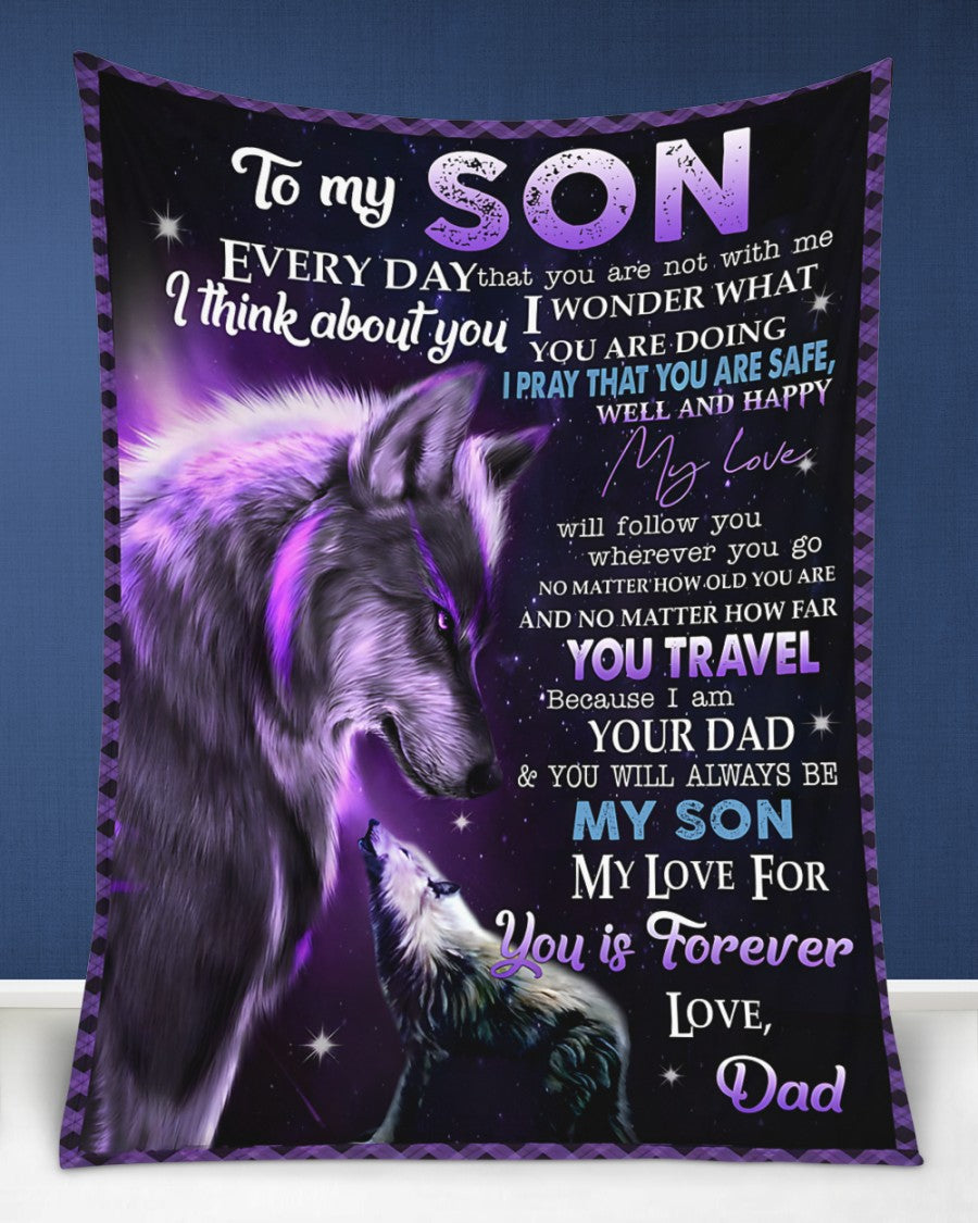 Special Gift For Your Son Blanket - From Dad (SKUB12-06)