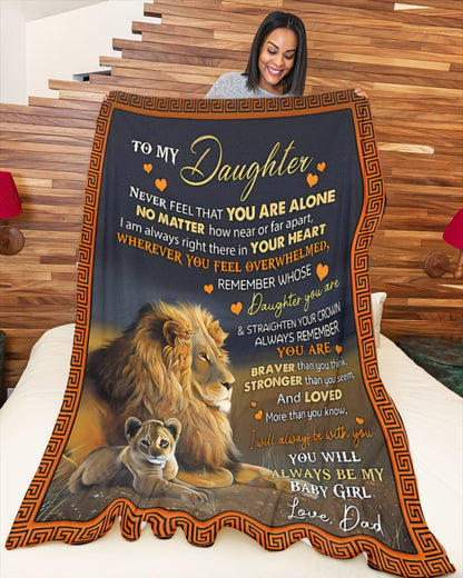 Special Gift For Your Daughter Blanket - From Dad01 (SKUB11-103)