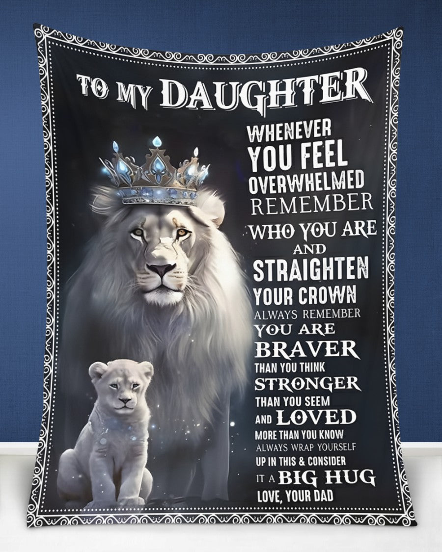 Special Gift For Your Daughter Blanket - From Dad (SKUB12-25)