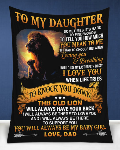 Special Gift For Your Daughter Blanket - From Dad (SKUB12-80)
