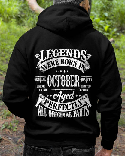 October - Legends Were Born In October Genuine Quality - Gift For Man - TLEE10 (SKU08-37-10)