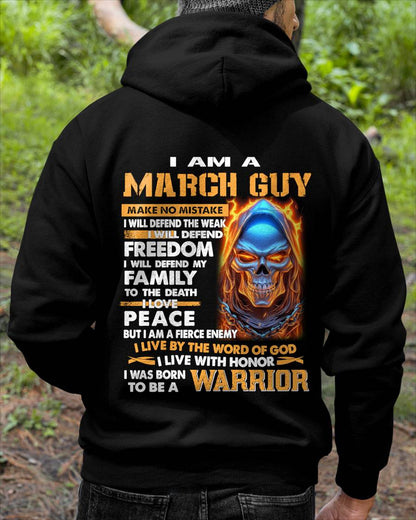 MARCH - A WARRIOR BY BLOOD, A BELIEVER BY HEART - GIFT FOR MAN - TLEE03 (SKU10-51-03)
