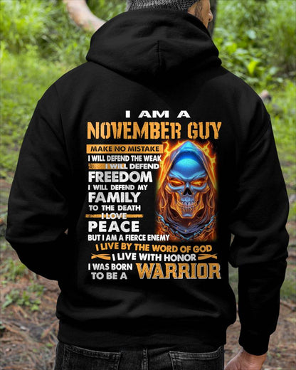 NOVEMBER - A WARRIOR BY BLOOD, A BELIEVER BY HEART - GIFT FOR MAN - TLEE11 (SKU10-51-11)