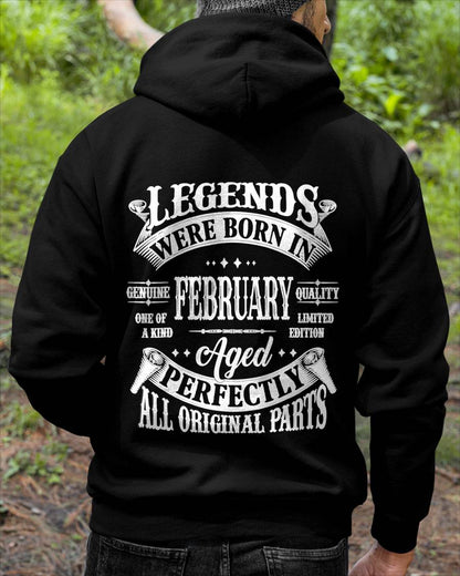 February -  Legends Were Born In February Genuine Quality - Gift For Man - TLEE02 (SKU08-37-02)