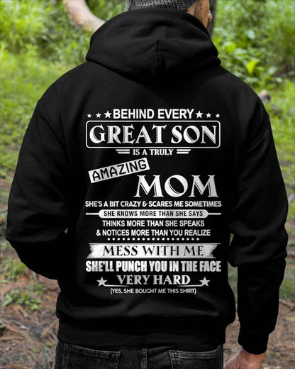 BEHIND EVERY GREAT SON IS A TRULY AMAZING MOM - FROM MOM - TLEE00 (SKU10-37-00)