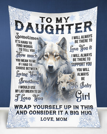 Special Gift For Your Daughter Blanket - From Mom (SKUB12-77)