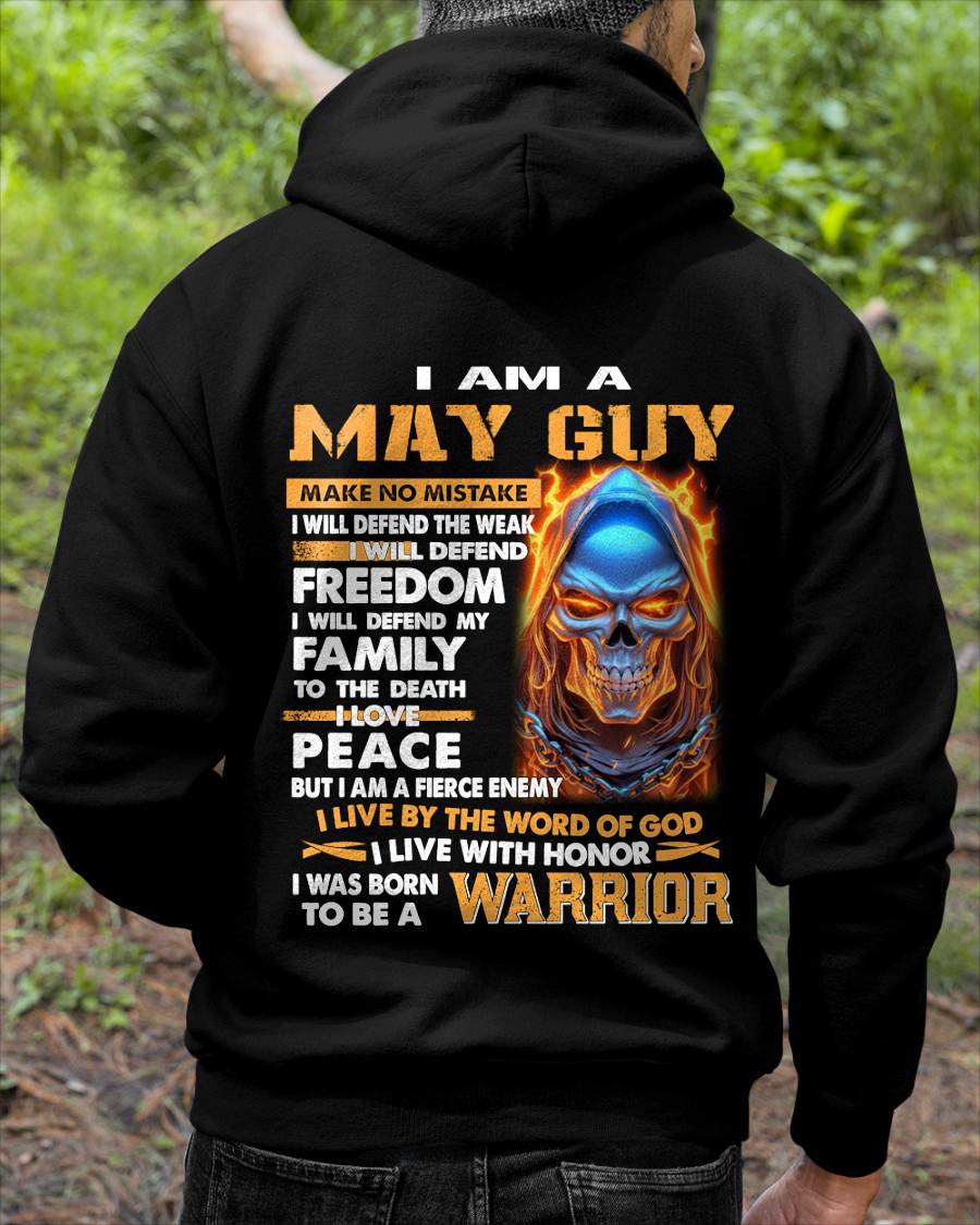 MAY - A WARRIOR BY BLOOD, A BELIEVER BY HEART - GIFT FOR MAN - TLEE05 (SKU10-51-05)