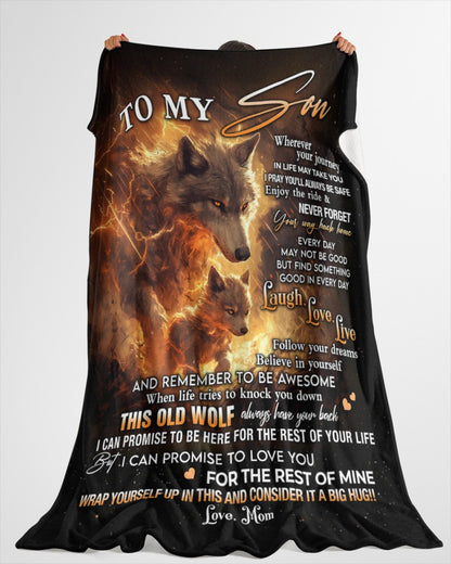 Special Gift For Your Son Blanket - From Mom (SKUB12-81)