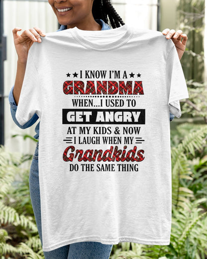 KNOW I'M A GRANDMA WHEN... I USED TO GET ANGRY AT MY KIDS & NOW I LAUGH WHEN MY GRANDKIDS DO THE SAME THING - from grandma TLEE00 (SKU07-111)
