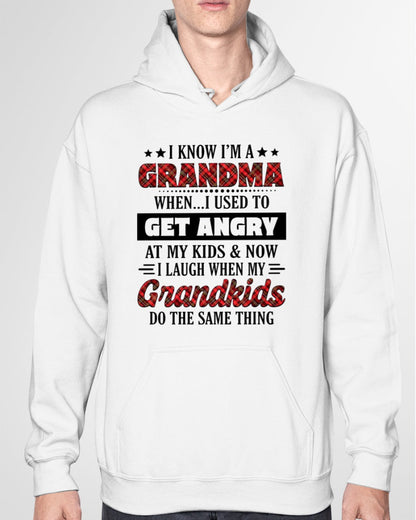 KNOW I'M A GRANDMA WHEN... I USED TO GET ANGRY AT MY KIDS & NOW I LAUGH WHEN MY GRANDKIDS DO THE SAME THING - from grandma TLEE00 (SKU07-111)