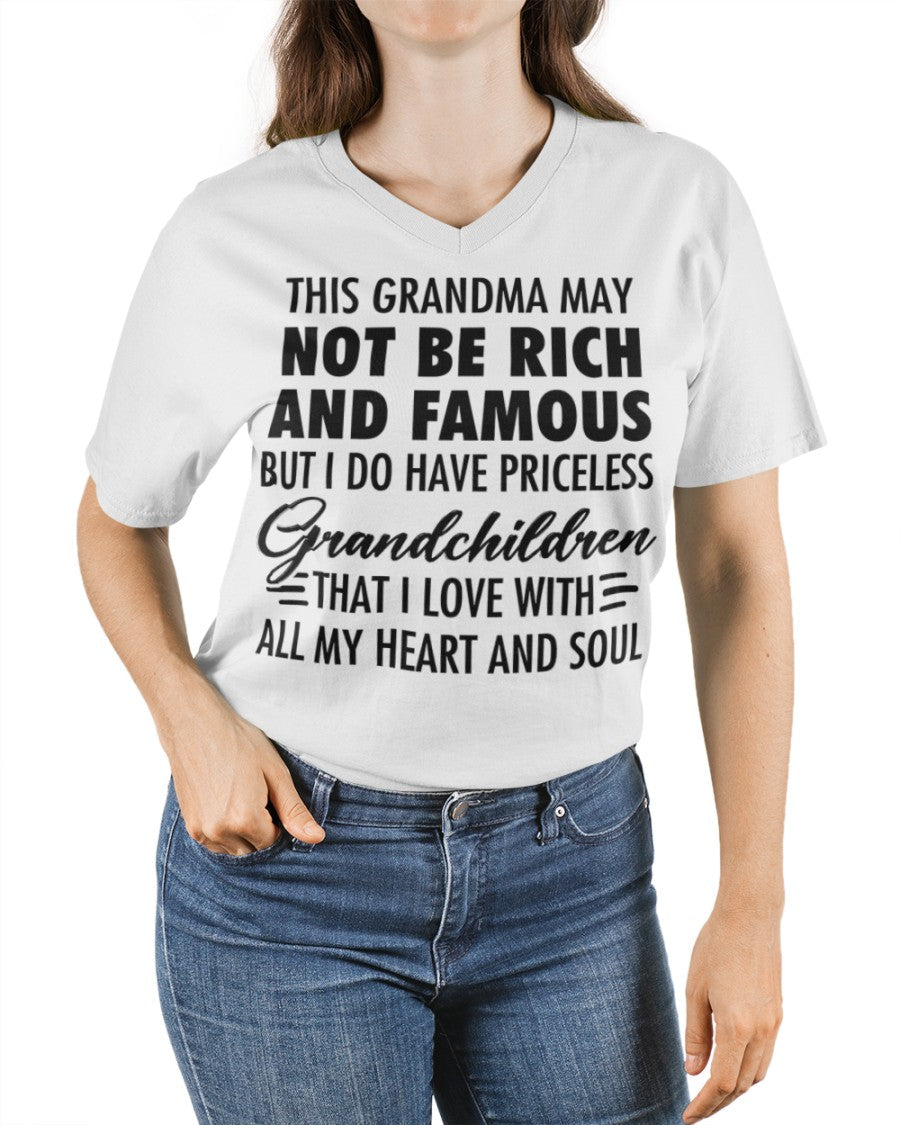 THIS GRANDMA MAY NOT BE RICH AND FAMOUS BUT I DO HAVE PRICELESS Grandchildren - from grandma TLEE00