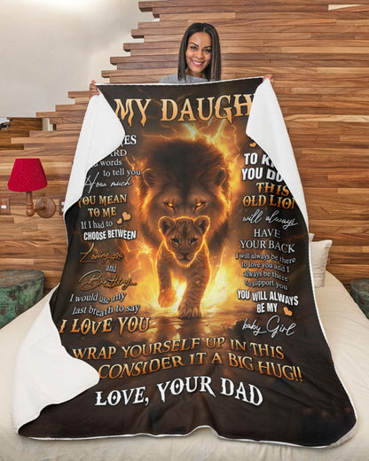 Special Gift For Your Daughter Blanket - From Dad (SKUB12-65)
