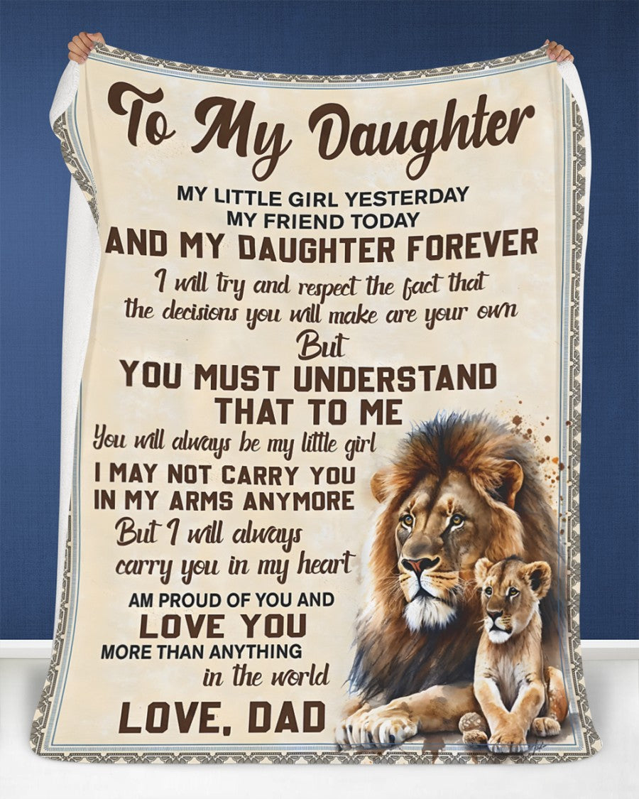 Special Gift For Your Daughter Blanket - From Dad (SKUB11-162)