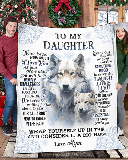Special Gift For Your Daughter Blanket - From Mom (SKUB12-98)