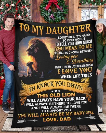 Special Gift For Your Daughter Blanket - From Dad (SKUB12-80)