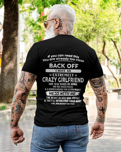 April - Back Off I Have An Extremely Crazy Girlfriend - Gift From Wife - TLEE04 (SKU07-175-04)