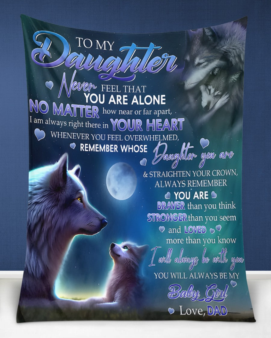 Special Gift For Your Daughter Blanket - From Dad (SKUB12-62)