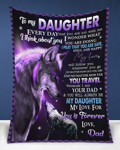Special Gift For Your Daughter Blanket - From Dad (SKUB11-153)