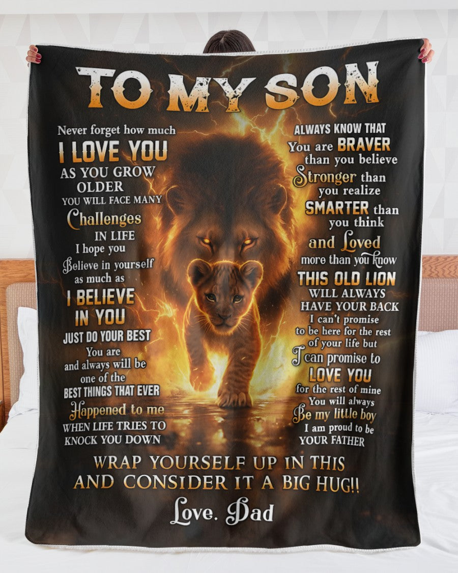 Special Gift For Your Son Blanket - From Dad (SKUB12-136)