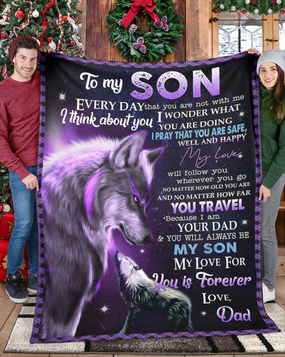 Special Gift For Your Son Blanket - From Dad (SKUB12-06)