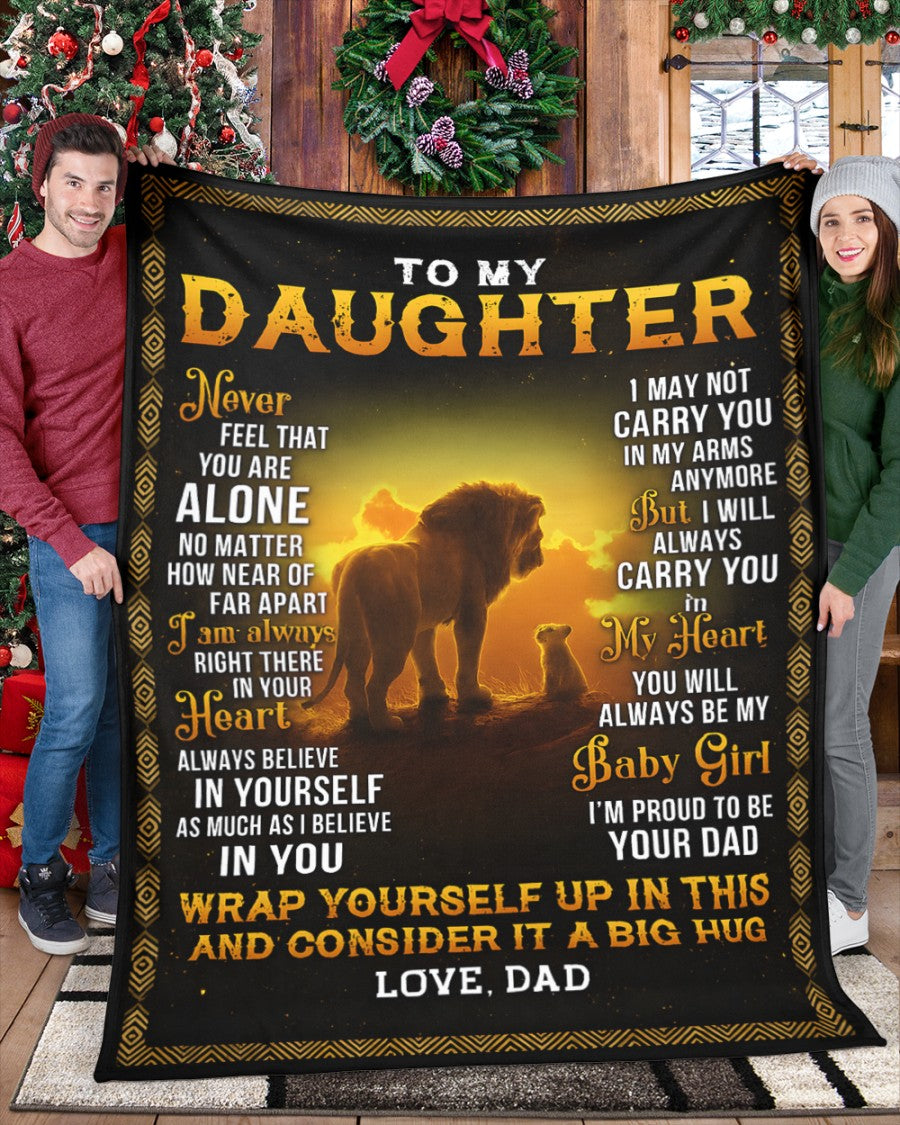 Special Gift For Your Daughter Blanket - From Dad (SKUB12-71)