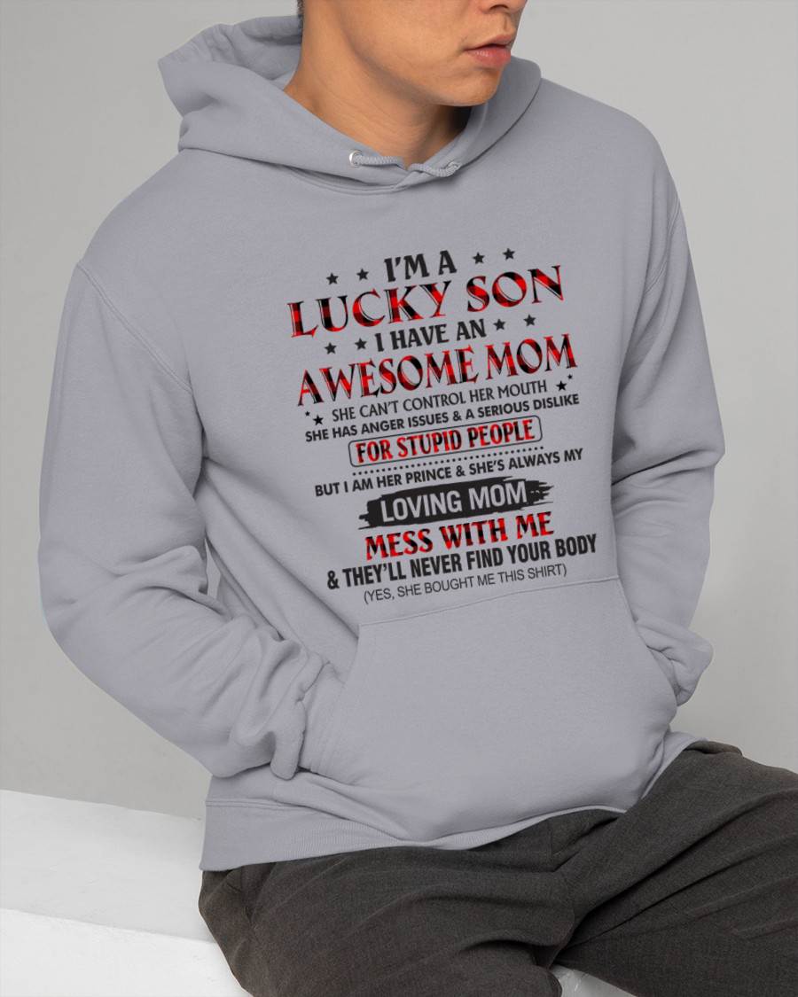 I’M A LUCKY SON I HAVE AN AWESOME MOM - FROM MOM - TLEE00 (SKU26T-01-24-00)