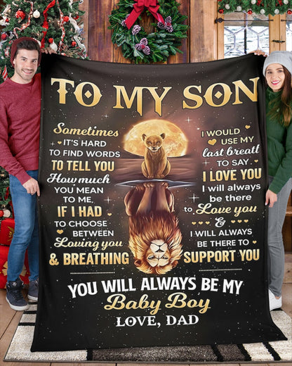 Special Gift For Your Son Blanket - From Dad07