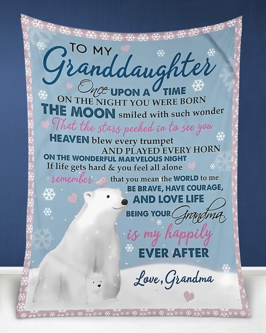 Special Gift For Your Granddaughter Blanket - From Grandma00