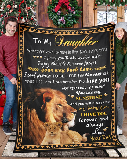 Special Gift For Your Daughter Blanket - From Dad (SKUB12-99)