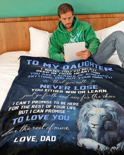 Special Gift For Your Daughter Blanket - From Dad03