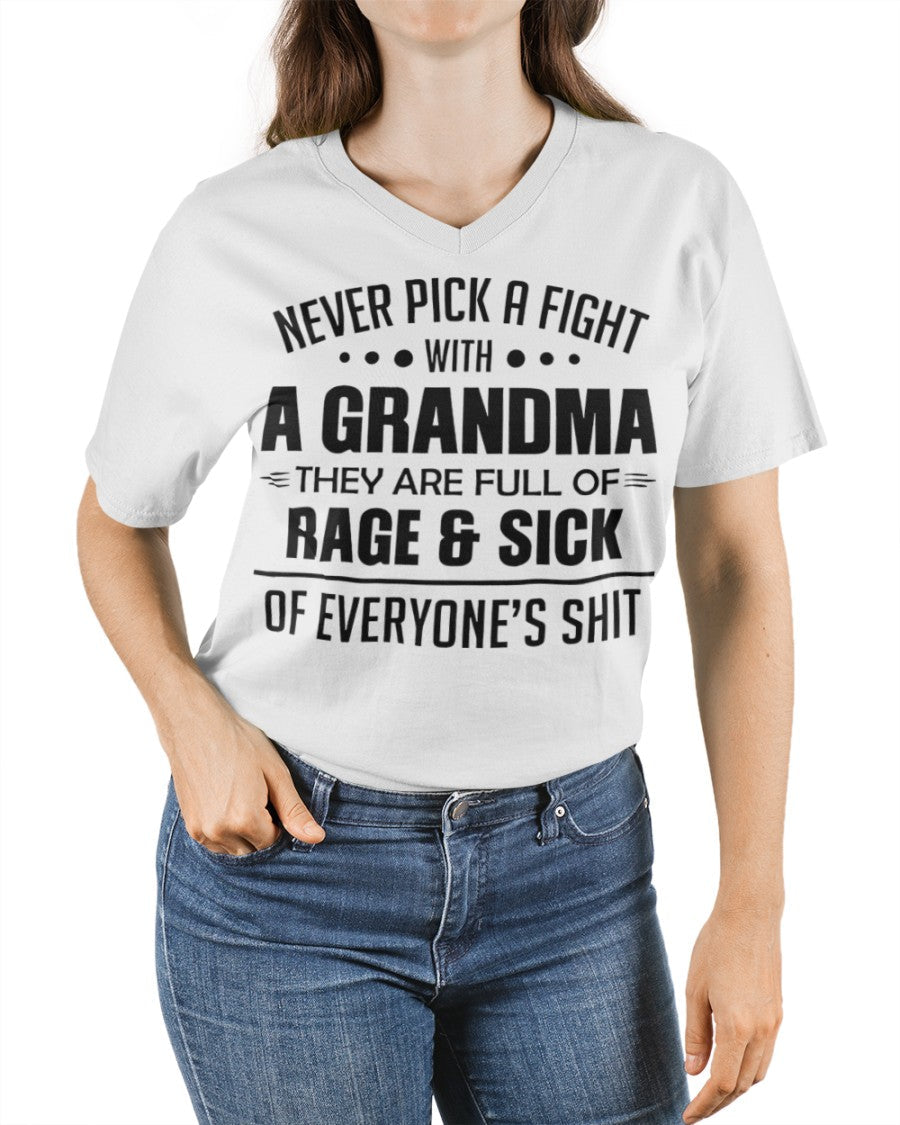 NEVER PICK A FIGHT WITH A GRANDMA THEY ARE FULL OF RAGE & SICK OF EVERYONE’S SHIT - from grandma TLEE00