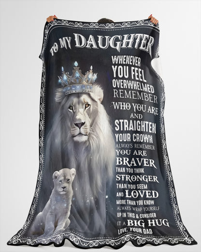 Special Gift For Your Daughter Blanket - From Dad (SKUB12-25)