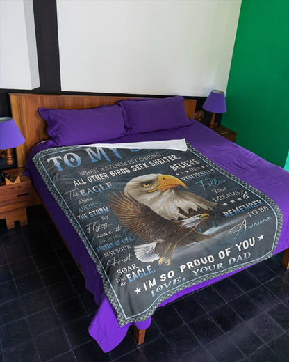 Special Gift For Your Son Blanket - From Dad (SKUB12-250)