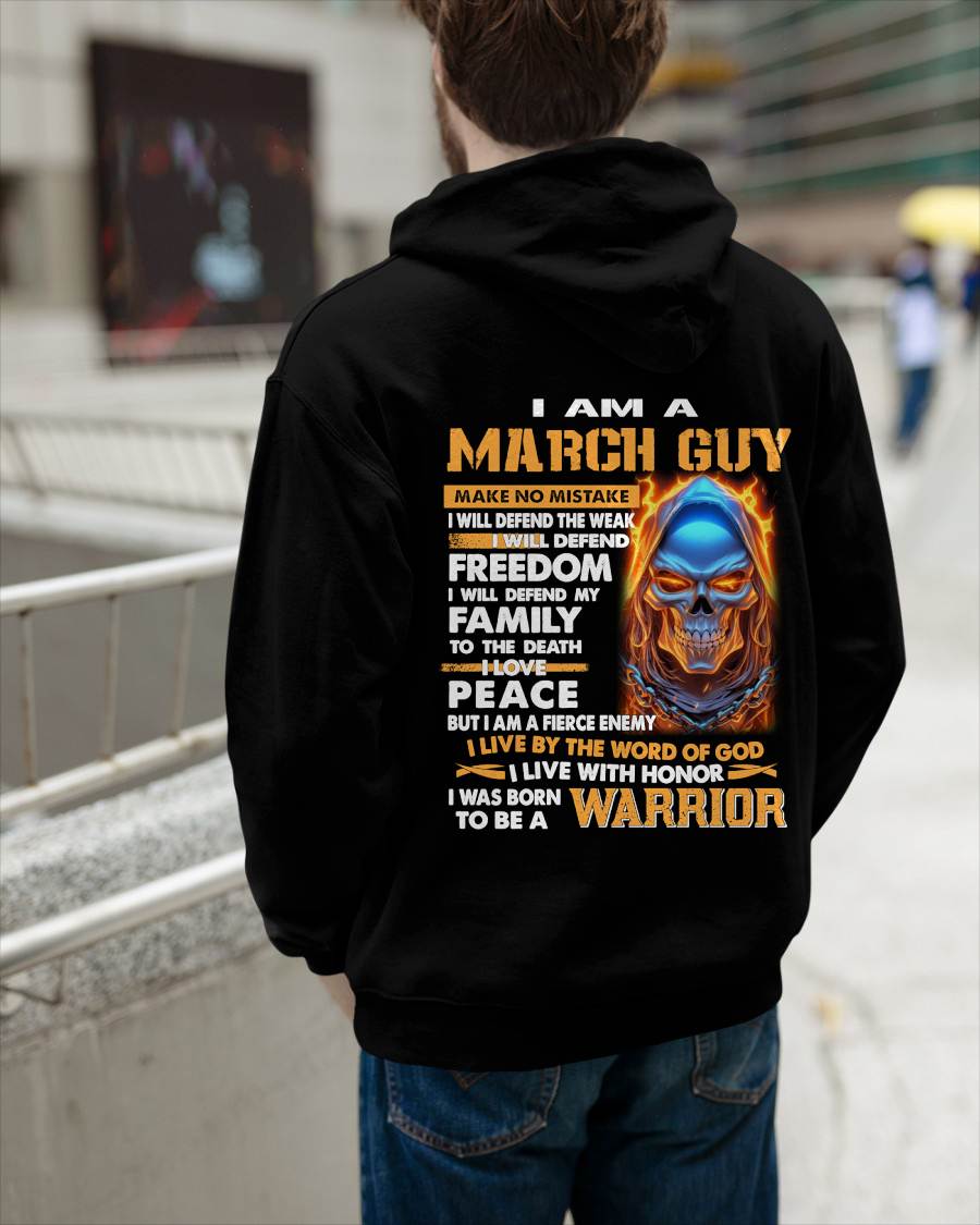 MARCH - A WARRIOR BY BLOOD, A BELIEVER BY HEART - GIFT FOR MAN - TLEE03 (SKU10-51-03)