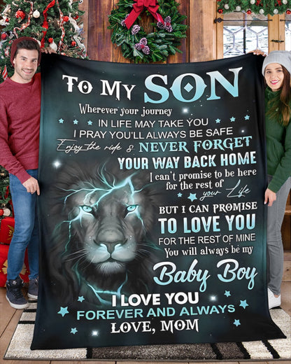 Special Gift For Your Son Blanket - From Mom (SKUB11-64) FULL