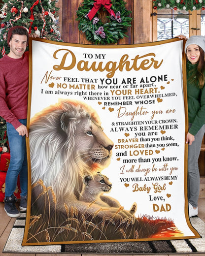 Special Gift For Your Daughter Blanket - From Dad02