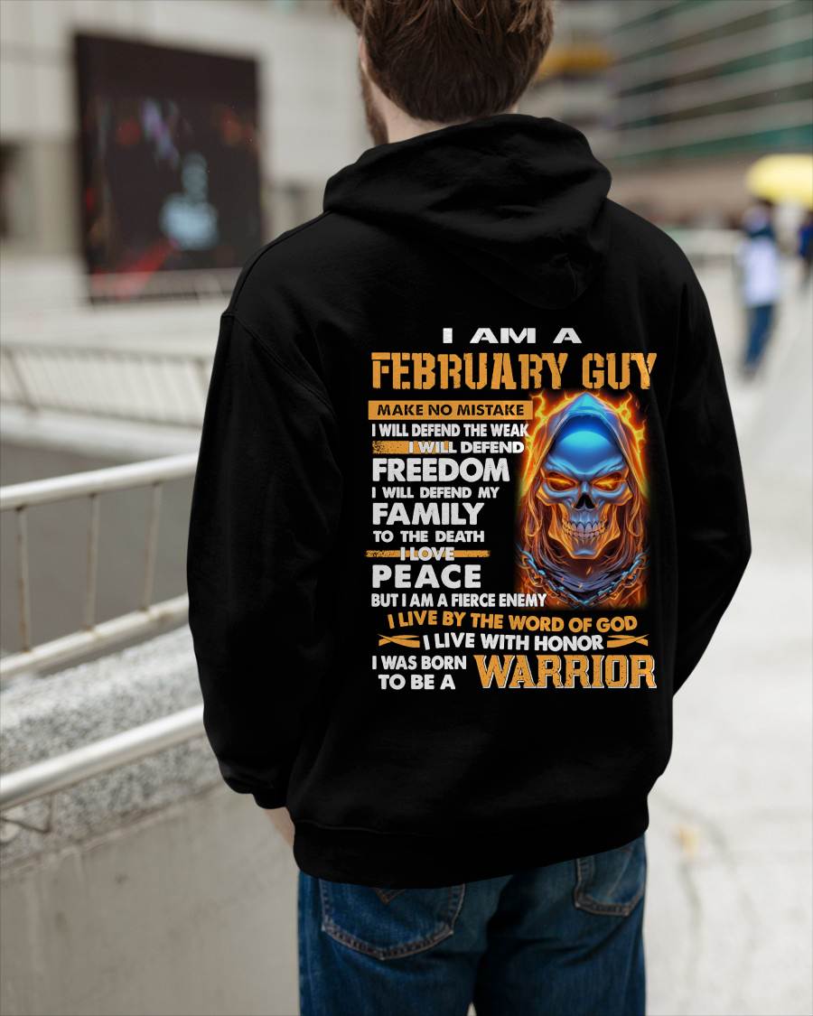 FEBRUARY - A WARRIOR BY BLOOD, A BELIEVER BY HEART - GIFT FOR MAN - TLEE02 (SKU10-51-02)