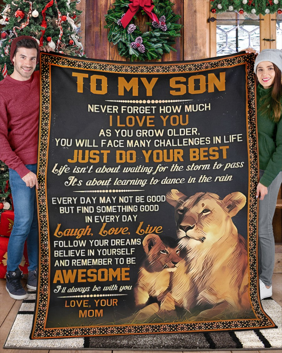 Special Gift For Your Son Blanket - From Mom (SKUB12-78)