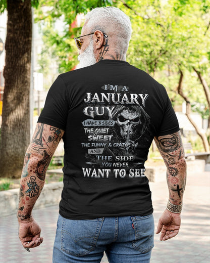 JANUARY - I HAVE 3 SIDES - T-SHIRT FOR MAN - TLEE01 (SKU07-60-01)