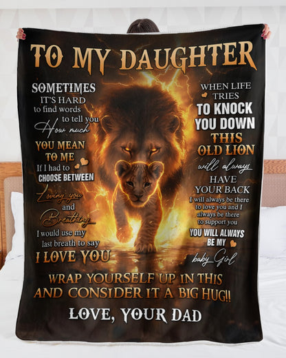 Special Gift For Your Daughter Blanket - From Dad (SKUB12-65)