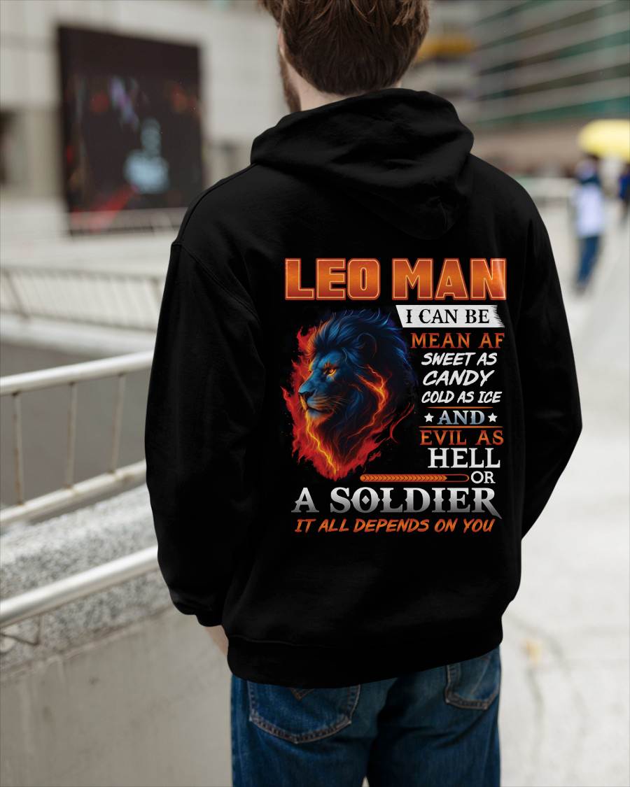 I’M NOT JUST A LEO MAN — I’M FIRE AND ICE IN ONE SOUL - GIFT FOR MAN - TLEE00 (SKU10-20-00)