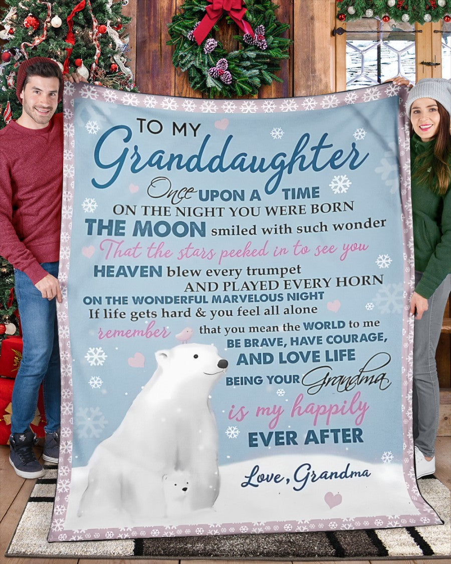 Special Gift For Your Granddaughter Blanket - From Grandma00